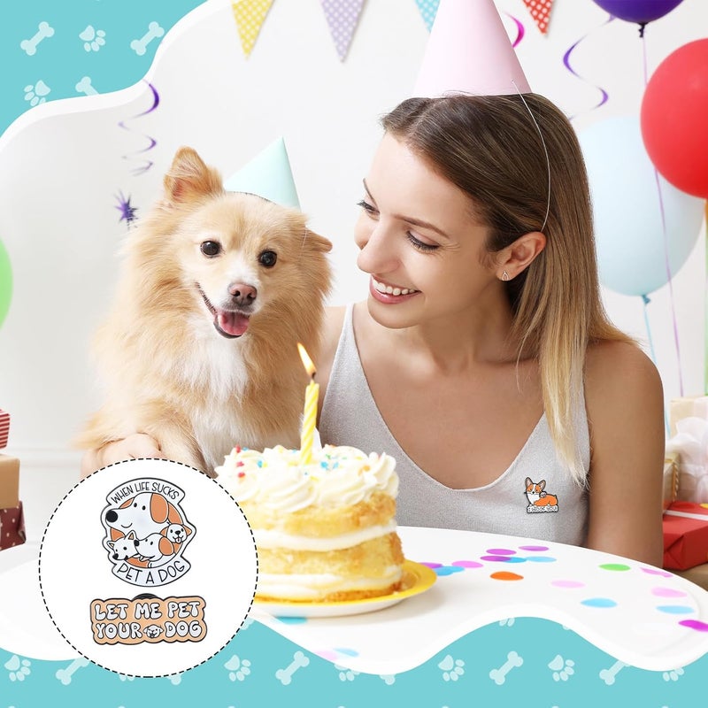 CraftyDream 40 Pcs Dog Enamel Pins for Backpacks Funny Pet Dog Lapel Pins Lovely Cute Brooch for Women Men Lovers Clothes Bags Accessories Gifts - Image 5